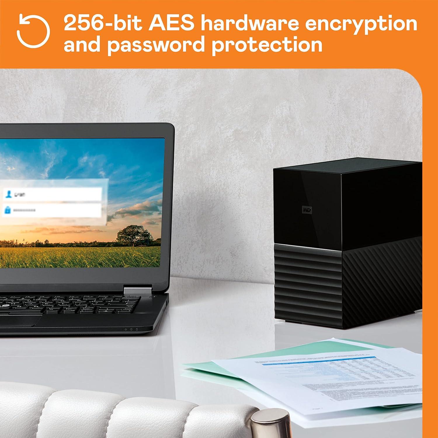 imageWD 16TB My Book Desktop External Hard Drive USB 30 External HDD with Password Protection and Backup Software WDBBGB0160HBKNESNDual Drive