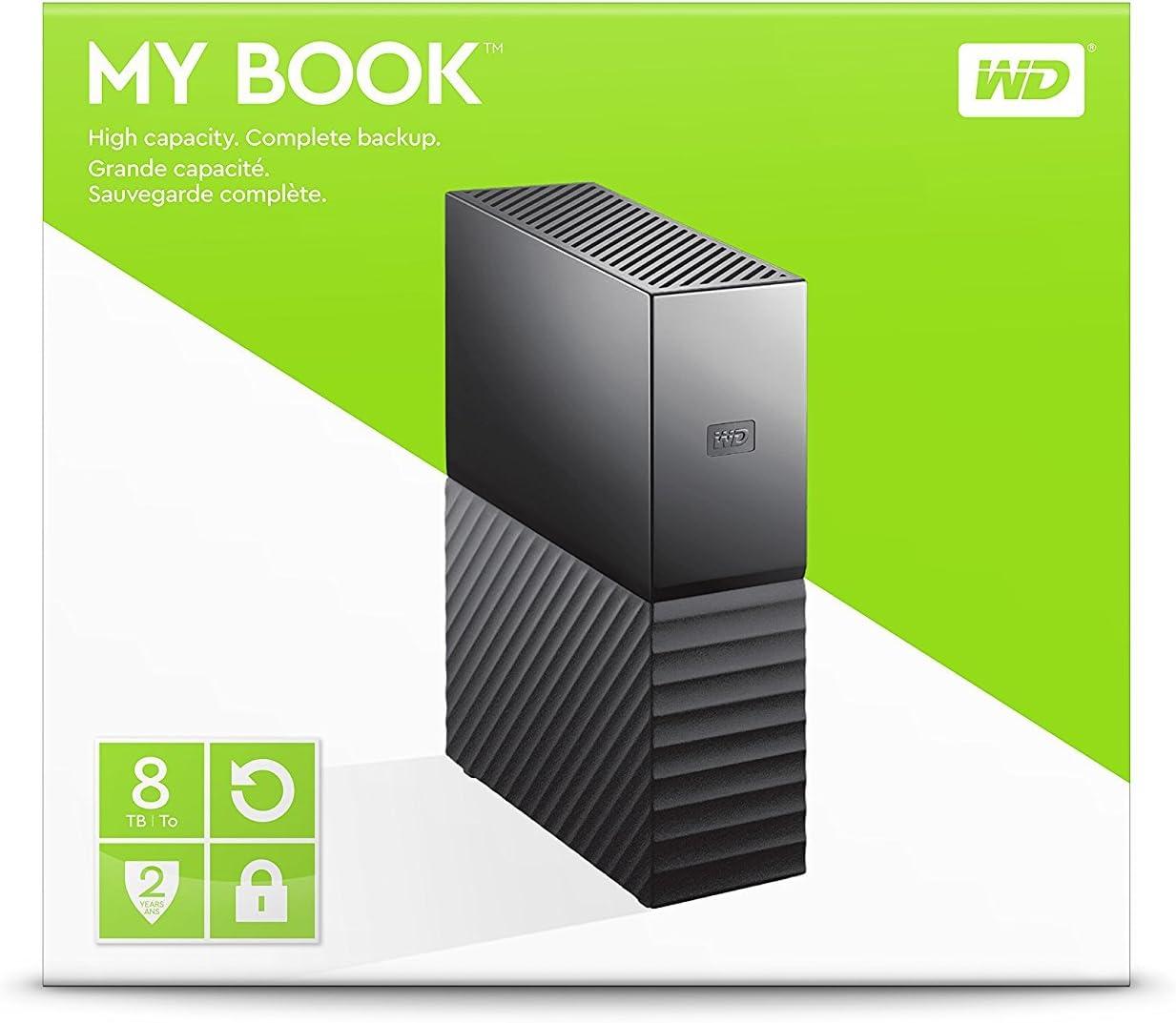 imageWD 16TB My Book Desktop External Hard Drive USB 30 External HDD with Password Protection and Backup Software WDBBGB0160HBKNESNSingle Drive