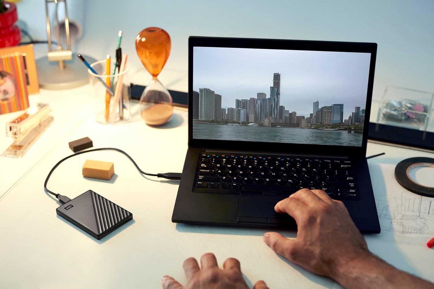 imageWD 5TB My Passport for Mac Navy Portable External Hard Drive with backup software and password protection USB 31USB 30 compatible WDBA2F0050BBLWESNBlack