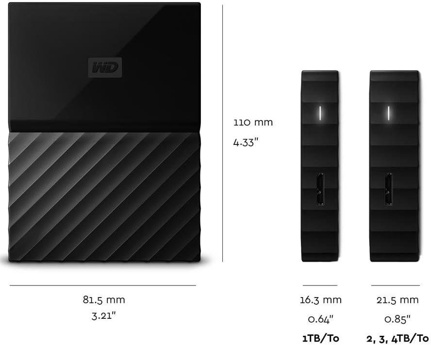imageWD 5TB My Passport for Mac Navy Portable External Hard Drive with backup software and password protection USB 31USB 30 compatible WDBA2F0050BBLWESNBlack