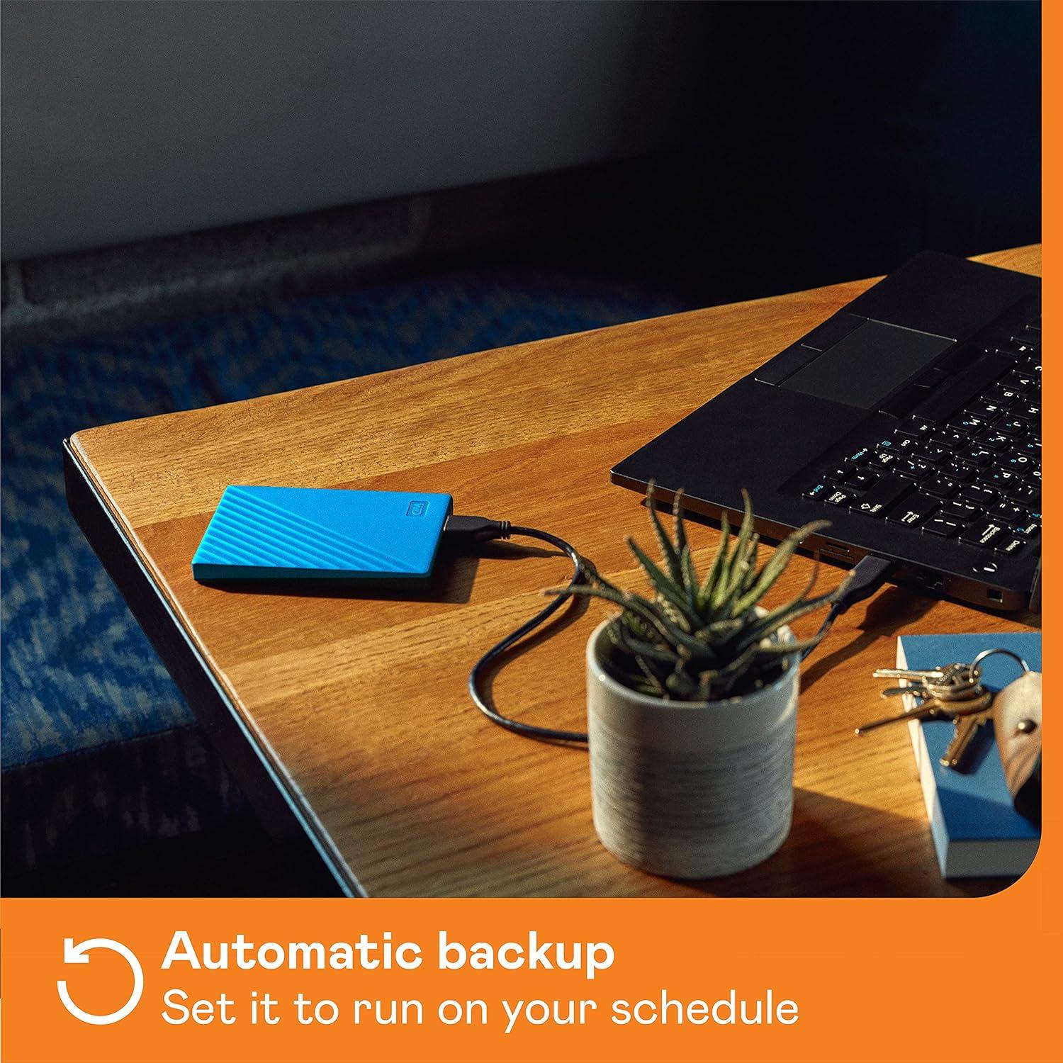 imageWD 5TB My Passport for Mac Navy Portable External Hard Drive with backup software and password protection USB 31USB 30 compatible WDBA2F0050BBLWESNBlue