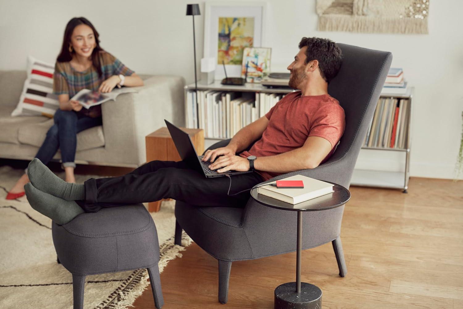 imageWD 5TB My Passport for Mac Navy Portable External Hard Drive with backup software and password protection USB 31USB 30 compatible WDBA2F0050BBLWESNRed