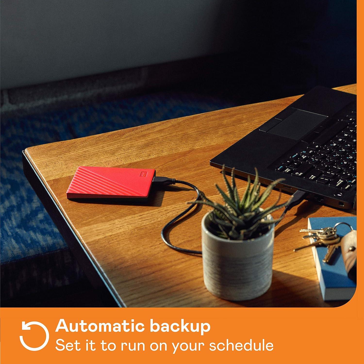 imageWD 5TB My Passport for Mac Navy Portable External Hard Drive with backup software and password protection USB 31USB 30 compatible WDBA2F0050BBLWESNRed