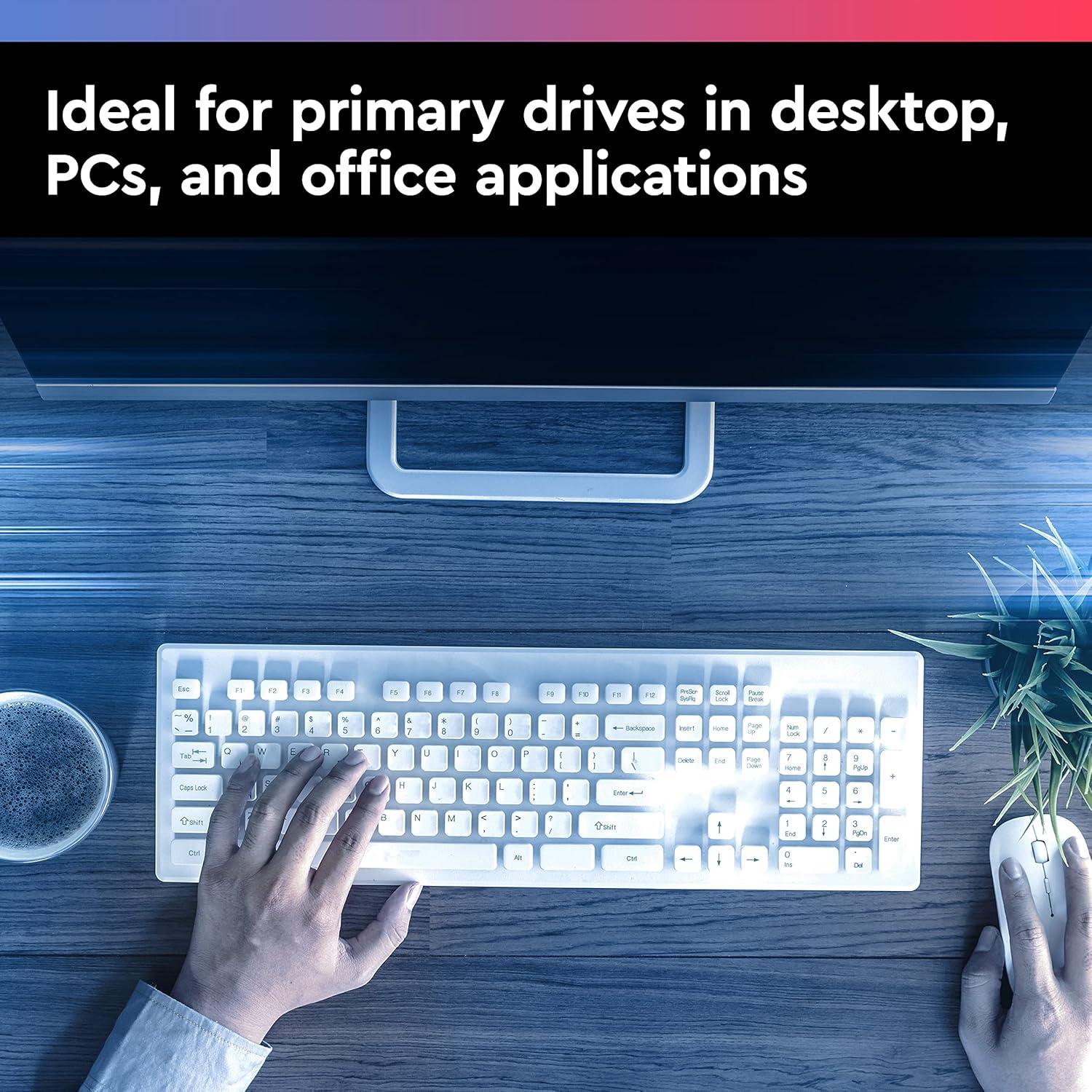 imageWestern Digital 2TB WD Blue PC Internal Hard Drive 7200 RPM Class SATA 6 Gbs 256 MB Cache 35 WD20EZBX8TB