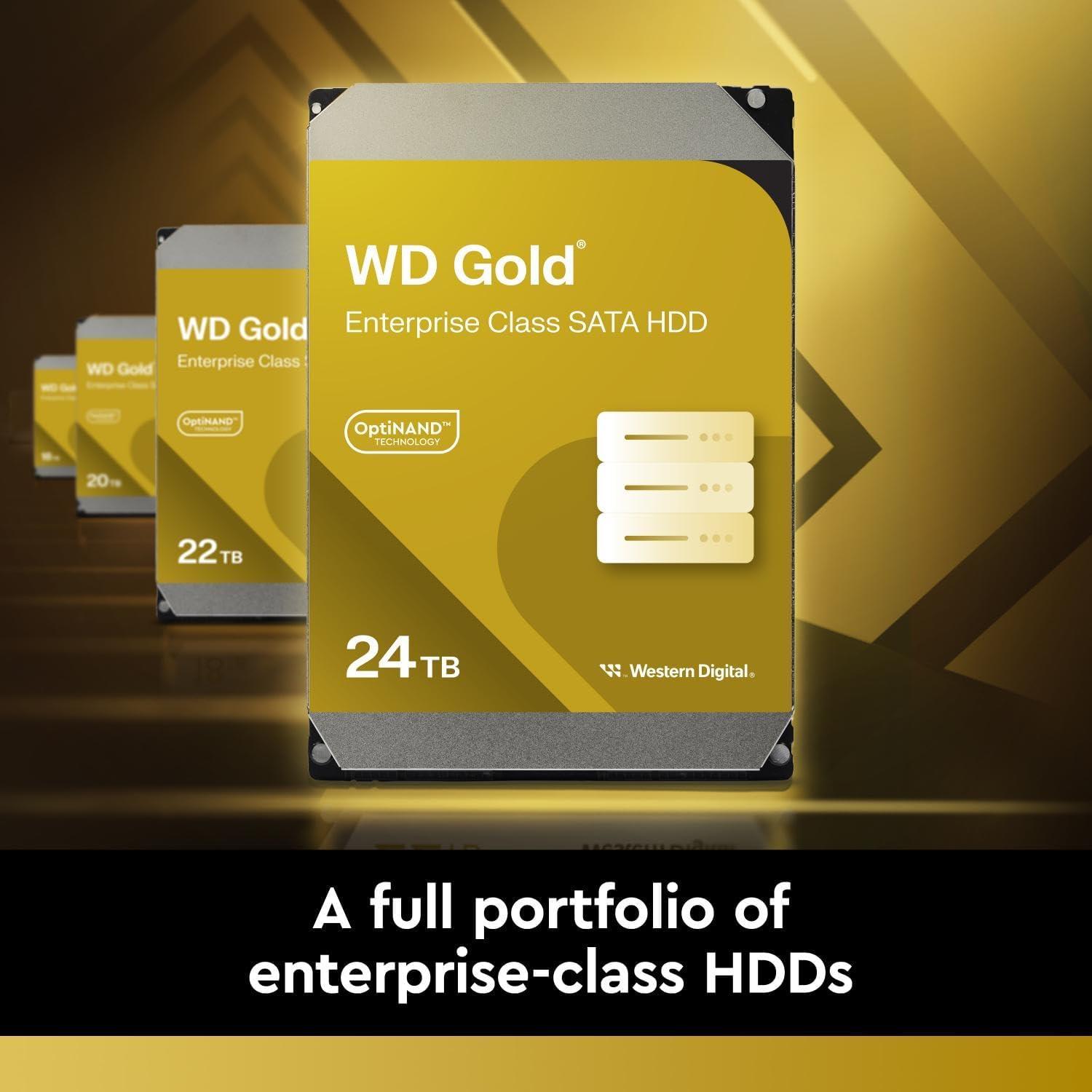 imageWestern Digital 2TB WD Gold Enterprise Class Internal Hard Drive 7200 RPM Class SATA 6 Gbs 128 MB Cache 35 WD2005FBYZ2 TB