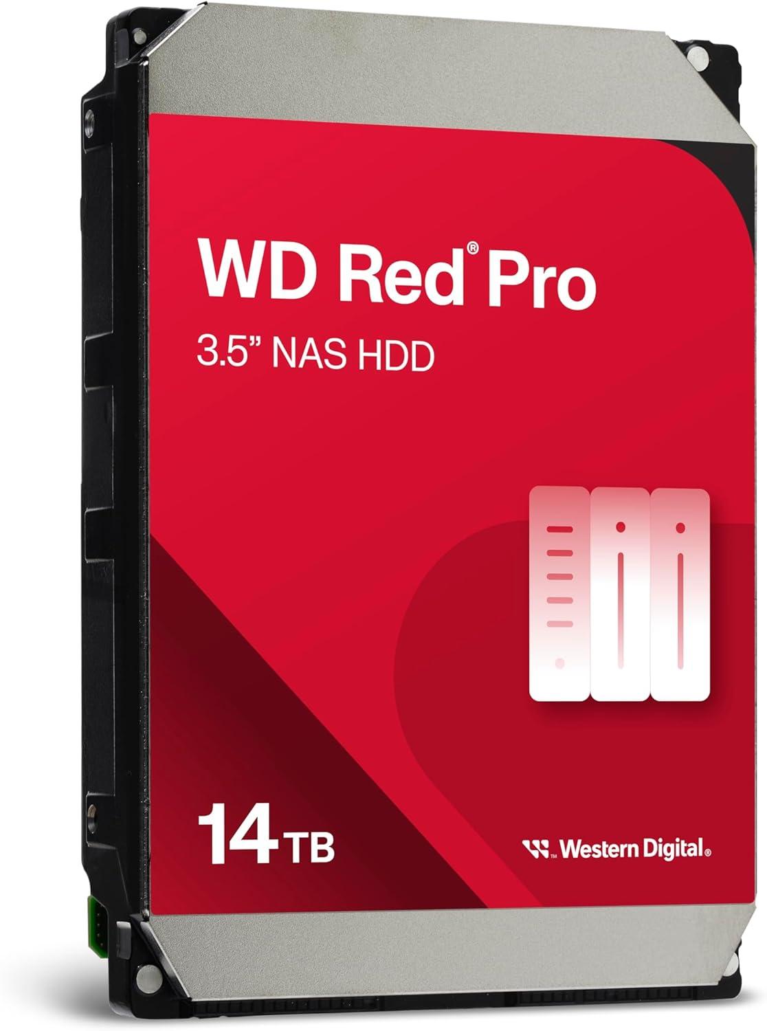imageWestern Digital 4TB WD Red Plus NAS Internal Hard Drive HDD 5400 RPM SATA 6 Gbs CMR 256 MB Cache 35 WD40EFPX14TB