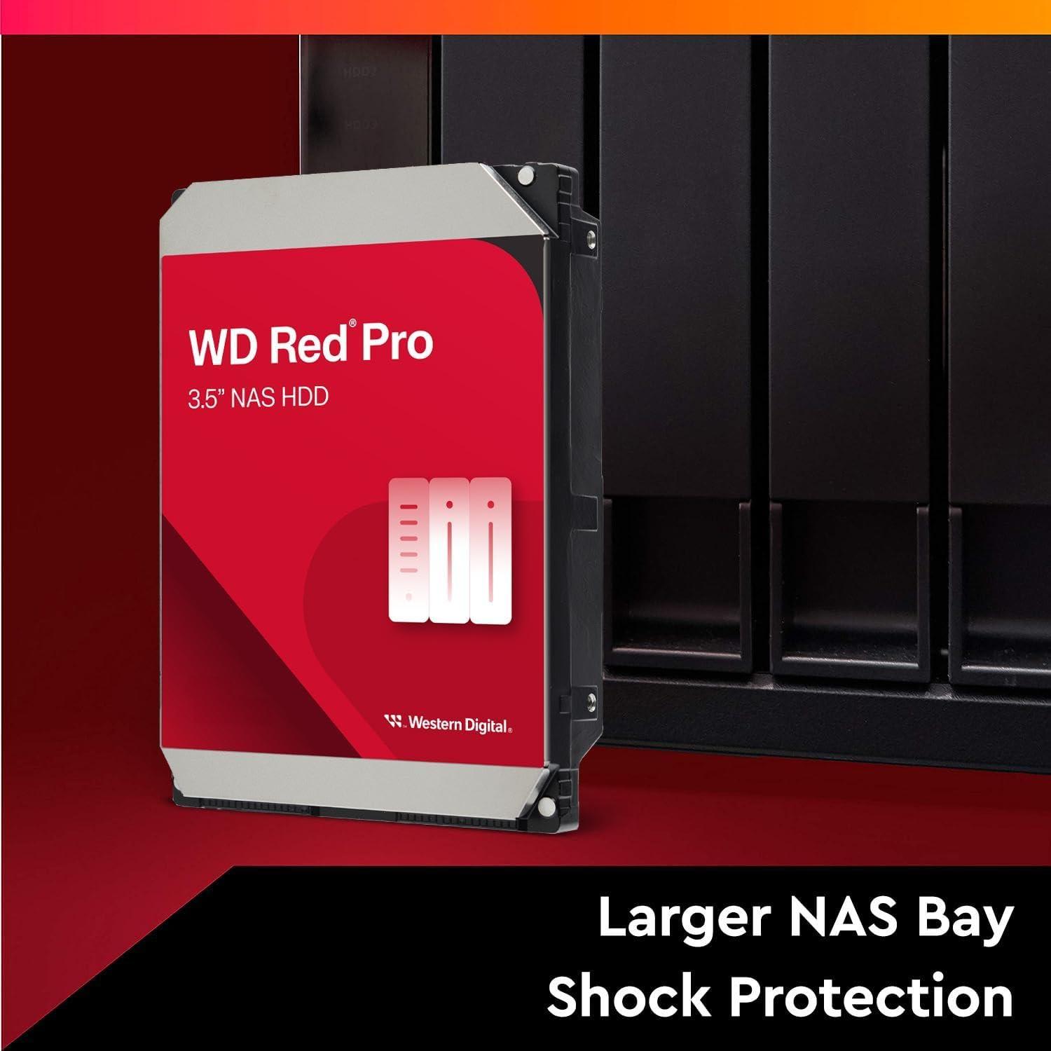 imageWestern Digital 4TB WD Red Plus NAS Internal Hard Drive HDD 5400 RPM SATA 6 Gbs CMR 256 MB Cache 35 WD40EFPX18TB