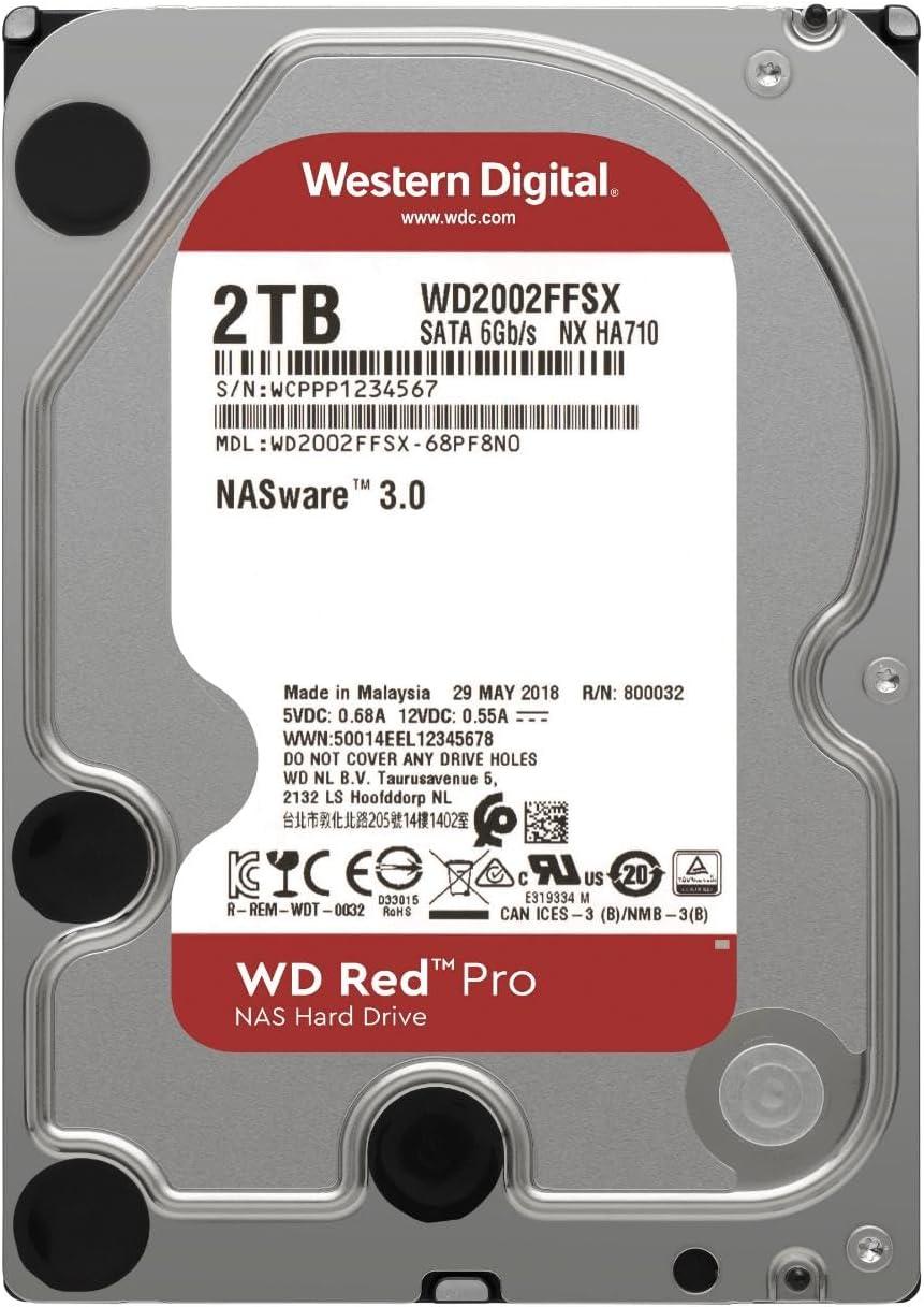 imageWestern Digital 4TB WD Red Plus NAS Internal Hard Drive HDD 5400 RPM SATA 6 Gbs CMR 256 MB Cache 35 WD40EFPX2TB