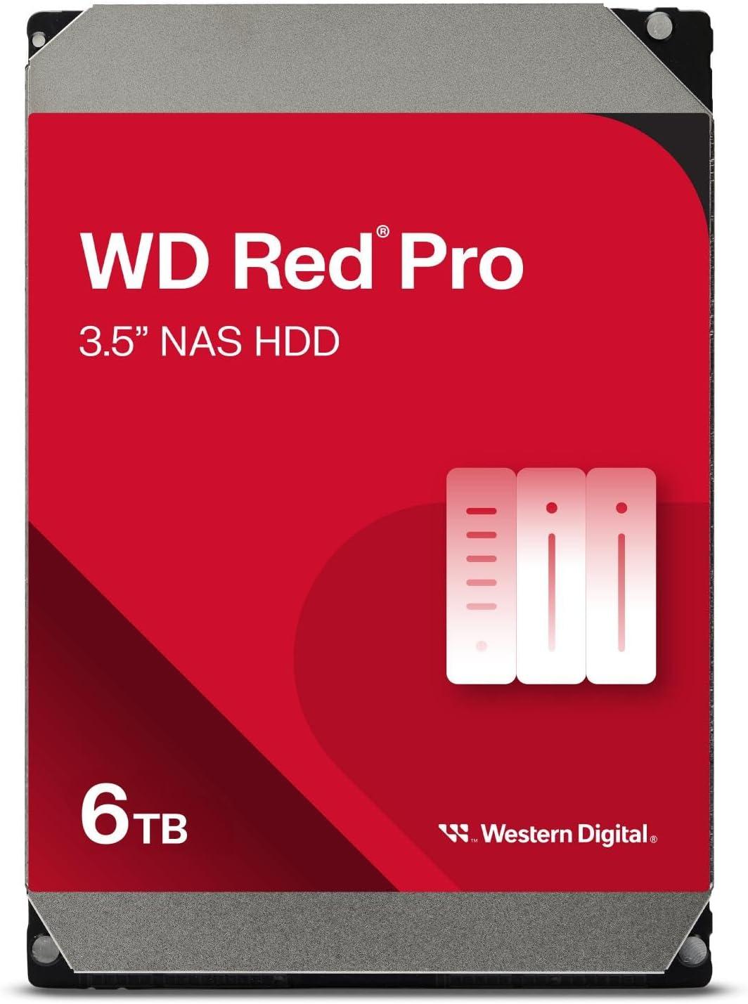 imageWestern Digital 4TB WD Red Plus NAS Internal Hard Drive HDD 5400 RPM SATA 6 Gbs CMR 256 MB Cache 35 WD40EFPX6TB