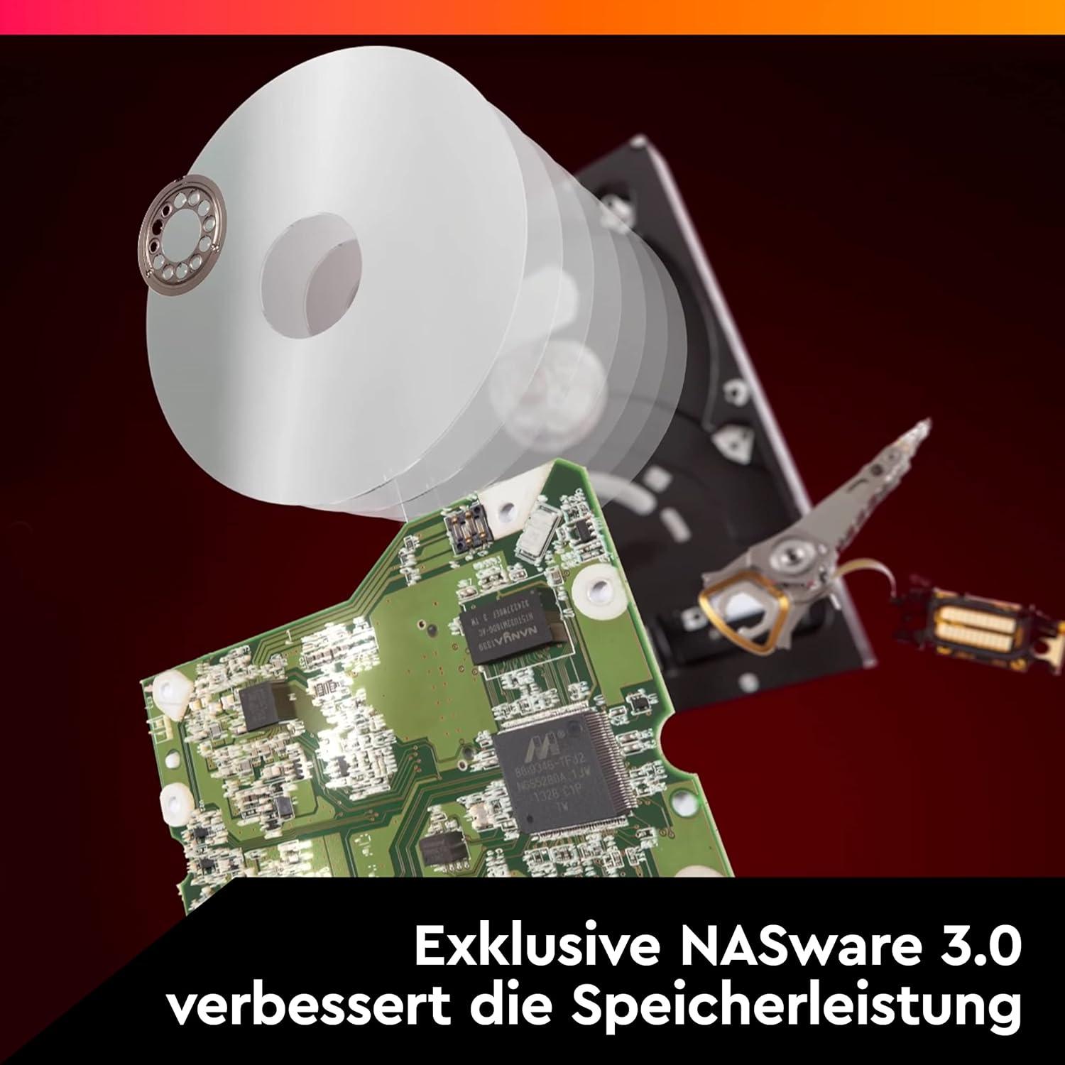 imageWestern Digital 4TB WD Red Plus NAS Internal Hard Drive HDD 5400 RPM SATA 6 Gbs CMR 256 MB Cache 35 WD40EFPX6TB