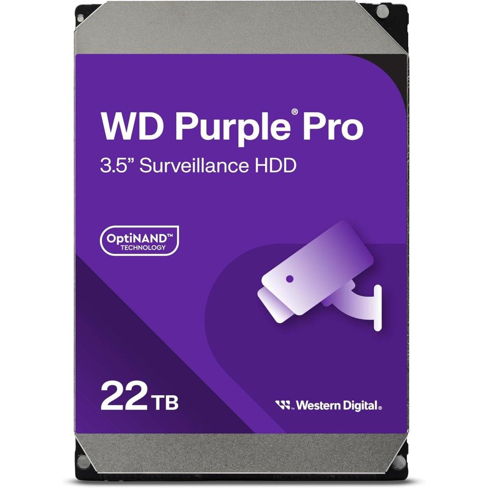 imageWestern Digital 14TB WD Purple Pro Surveillance Internal Hard Drive HDD SATA 6 Gbs 512 MB Cache 35 WD142PURP22TB