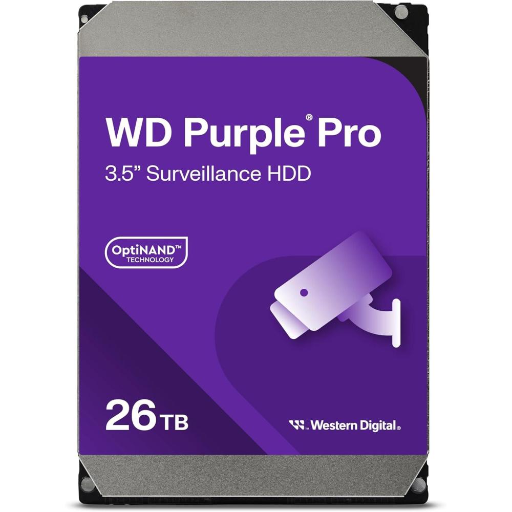 imageWestern Digital 14TB WD Purple Pro Surveillance Internal Hard Drive HDD  SATA 6 Gbs 512 MB Cache 35  WD142PURP26TB