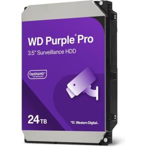 Western Digital 14TB WD Purple Pro Surveillance Internal Hard Drive HDD – SATA 6 Gb/s, 512 MB Cache, 3.5″ – WD142PURP(24TB)