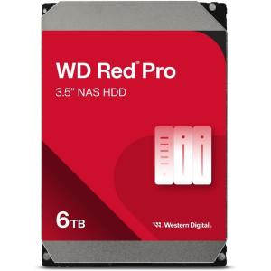 Western Digital 6TB WD Red Pro NAS Internal Hard Drive HDD – 7200 RPM, SATA 6 Gb/s, CMR, 256 MB Cache, 3.5″ – WD6003FFBX(6TB)
