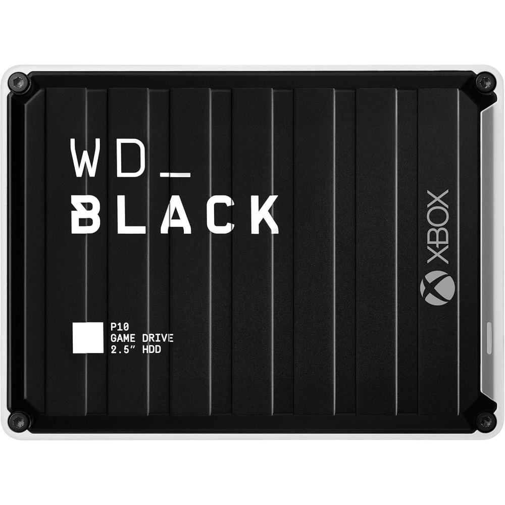 imageWDBlack 6TB P10 Game Drive Portable External Hard Drive Works with PlayStation Xbox amp PC WDBZ7D0060BBKWESNBlack with White Trim