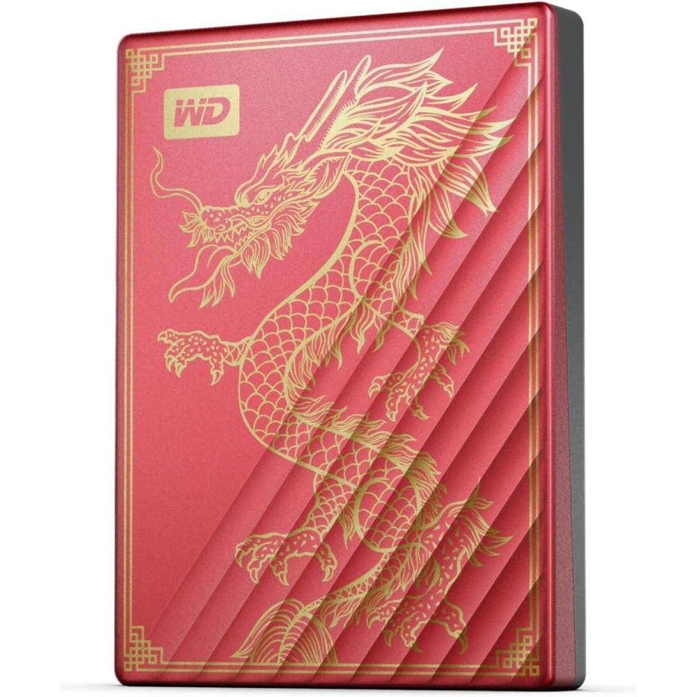 imageWD 4TB My Passport Ultra Blue Portable External Hard Drive backup software with defense against ransomware and password protection USBC and USB 31 WDBFTM0040BBLWESNLimited Edition Red