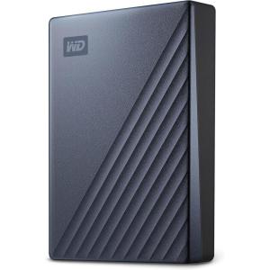WD 4TB My Passport Ultra, Blue, Portable External Hard Drive, backup software with defense against ransomware, and password protection, USB-C and USB 3.1 – WDBFTM0040BBL-WESN(Blue)